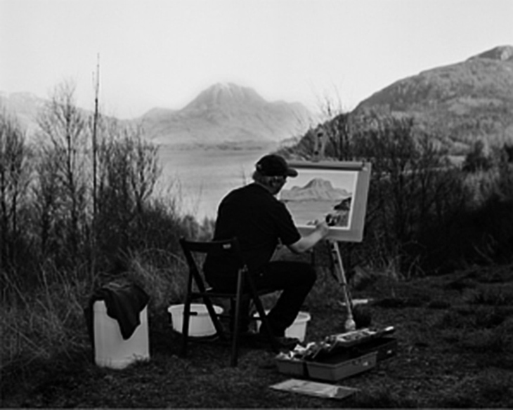 Painting at Loch Maree, 2007